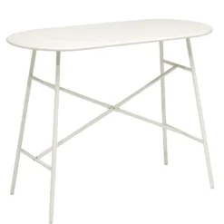 Table de jardin haute rectangulaire Faro acier gris 130x60xH100cm