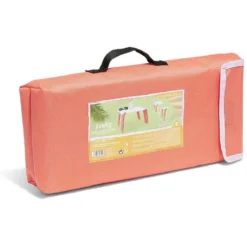 Table plage pliable corail