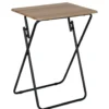 Table pliante métal et bois Practical 48x38xH66cm