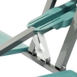 Table valise pliante avec sièges bleu