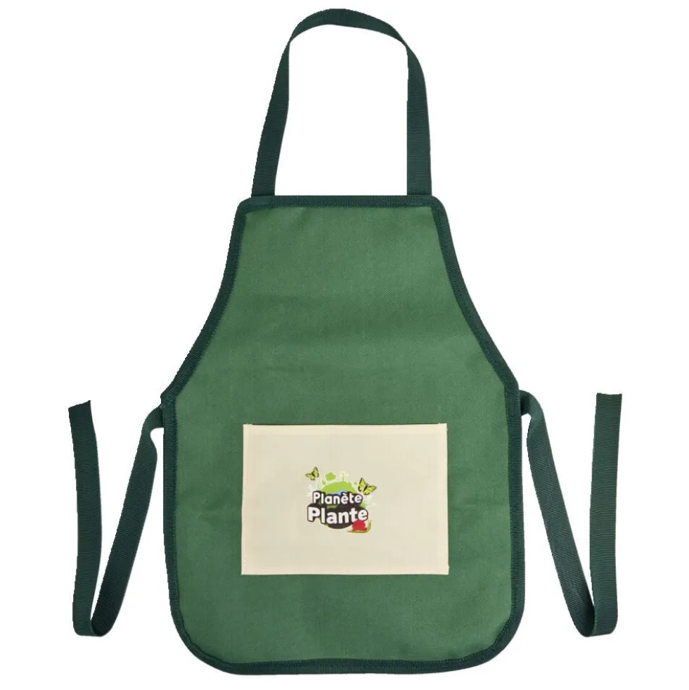 Tablier de jardinage enfant 30x40cm - Taille L - polyester vert