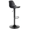 Tabouret bar Gaby métal noir 41x38xH103cm