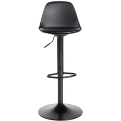 Tabouret bar Gaby métal noir 41x38xH103cm