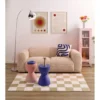 Tabouret bas rond Verso plastique bleu Ø29xH43cm