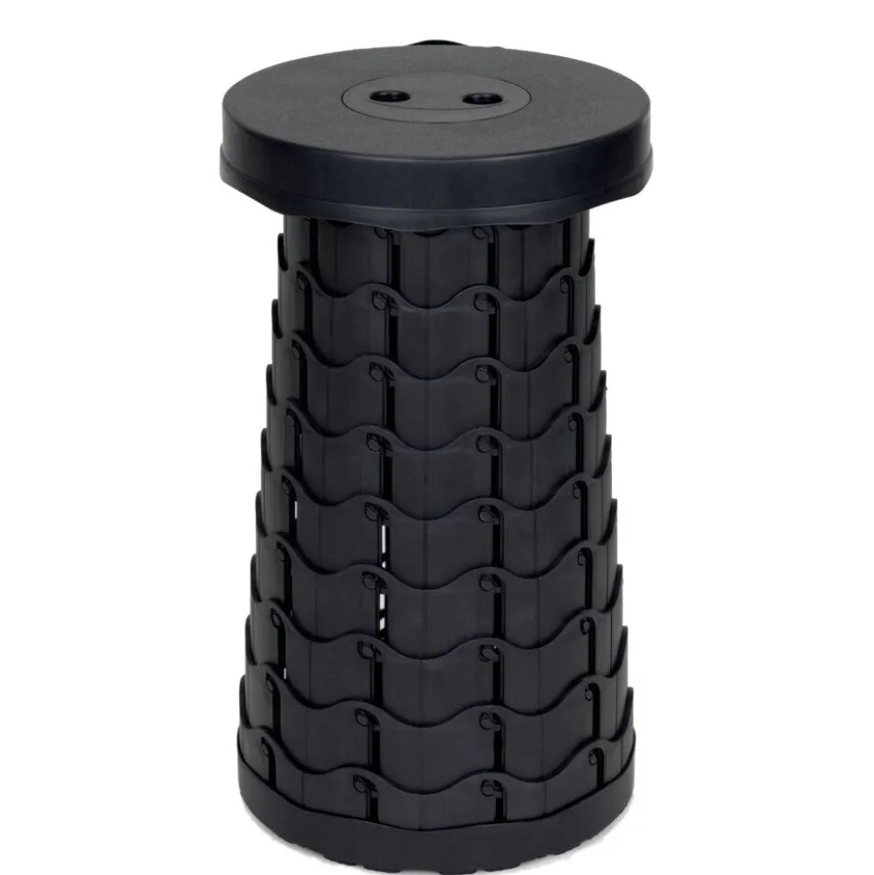 Tabouret camping pliable rond avec sangle de transport Ø25xH45cm