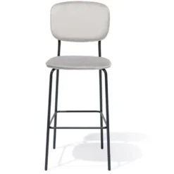 Tabouret de bar Morgane gris - L49xP46xH114 cm