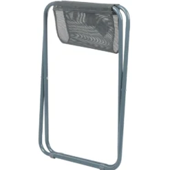 Tabouret de camping pliant gris