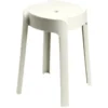 Tabouret plastique rond Firsty gris Ø27xH45cm