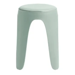 Tabouret rond Spiro pieds fins plastique vert Ø33xH46cm