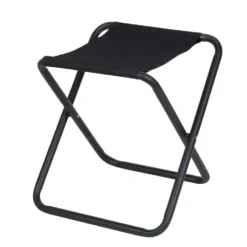 Tabouret table 2en1 plateau décor bois structure acier noir 41x40xH45cm