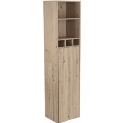 Étagère bar pliable en bois Luffi 131,5x43xH180cm
