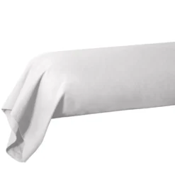 Taie de traversin 85x185cm 100% coton blanc