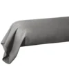 Taie de traversin 85x185cm 100% coton gris foncé