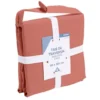 Taie de traversin 85x185cm 100% coton rouge brique