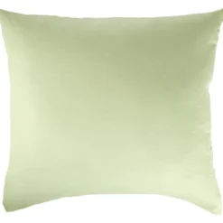 Taie d'oreiller carrée 63x63cm polyester uni (3 modèles)