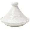 Tajine de présentation céramique blanc Ø25,5xH18cm