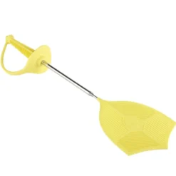 Tapette à mouches télescopique L89cm (2 modèles jaune ou vert)