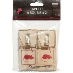 Tapette souris x 2 bois