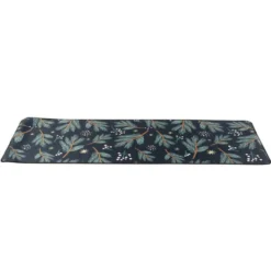 Tapis de cuisine motif feuillage vert 55x150cm