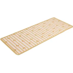 Tapis de cuisine rectangulaire antidérapant absorbant motifs croissants 50x120cm