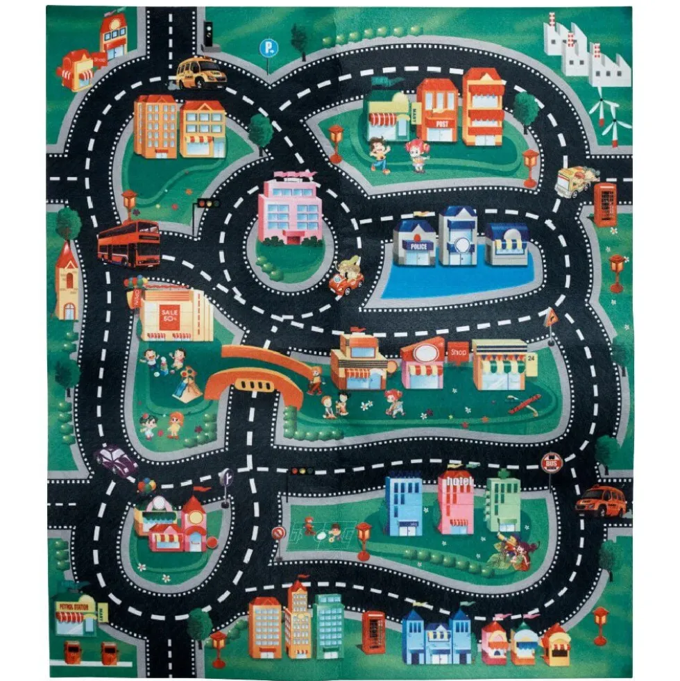 Tapis de jeu avec 2 vehicules