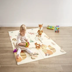 Tapis de jeu enfant thème animaux 180x120cm