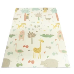 Tapis de jeu enfant thème animaux 180x120cm