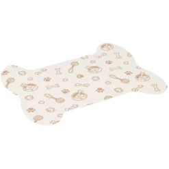 Tapis repose gamelle animaux 39x50cm (3 modèles)
