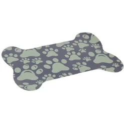 Tapis repose gamelle animaux 39x50cm (3 modèles)