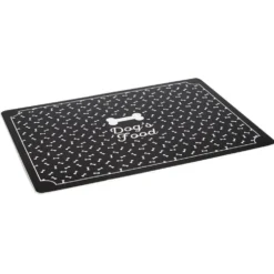 Tapis repose gamelle animaux Dog's Food plastique 32x43cm