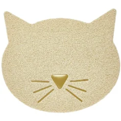 Tapis repose gamelle tête de chat (2 modèles)