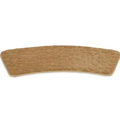 Tapis salle de bain incurvé mémoire de forme galet 45x100cm (2 modèles)
