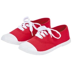 Tennis en toile rouge T38