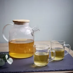 Théière en verre et bambou 1,6L