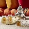 Théière marocaine orientale inox avec anse H21,5cm