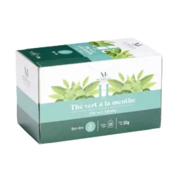Thé vert à la menthe bien-être Mességué 20 sachets