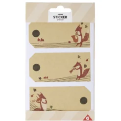 Étiquette cadeau autocollante x3