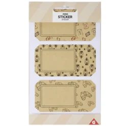 Étiquette cadeau autocollante x3