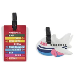 Étiquette de bagage fun (plusieurs modèles)