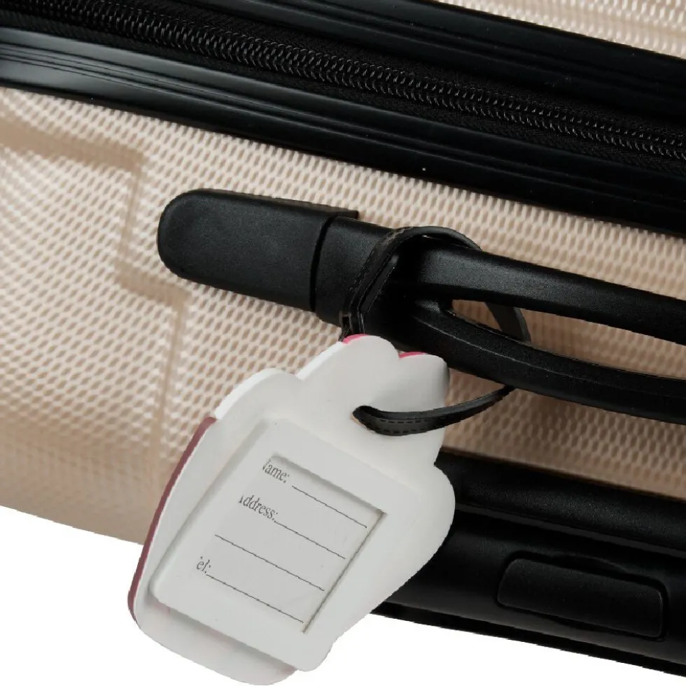 Étiquette de bagage fun (plusieurs modèles)