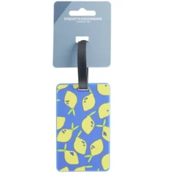 Étiquette de bagage PVC 7x15cm (5 modèles)