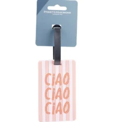 Étiquette de bagage PVC 7x15cm (5 modèles)