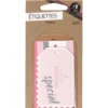 Étiquette x6 rose