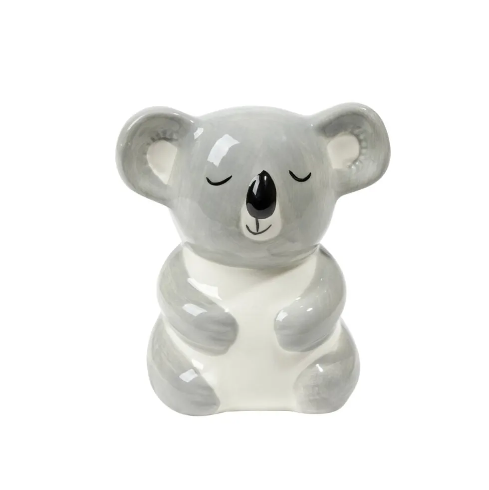 Tirelire forme koala en céramique 10x8,5xH11cm