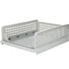 Tiroir de rangement superposable pliant gris 43x33,5x14cm Taille S