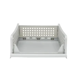 Tiroir de rangement superposable pliant gris 43x33,5x14cm Taille S