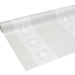 Toile cirée au mètre pvc imprimé taupe et beige