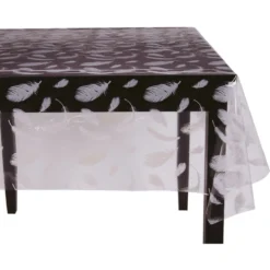 Toile cirée Coffee noir L. 140 cm