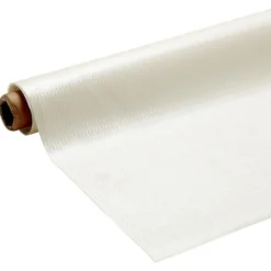 Toile cirée motif zig zag blanc 140 cm