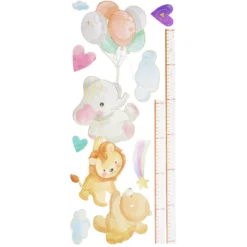 Toise murale décorative papier adhésif enfant L160cm (3 modèles)